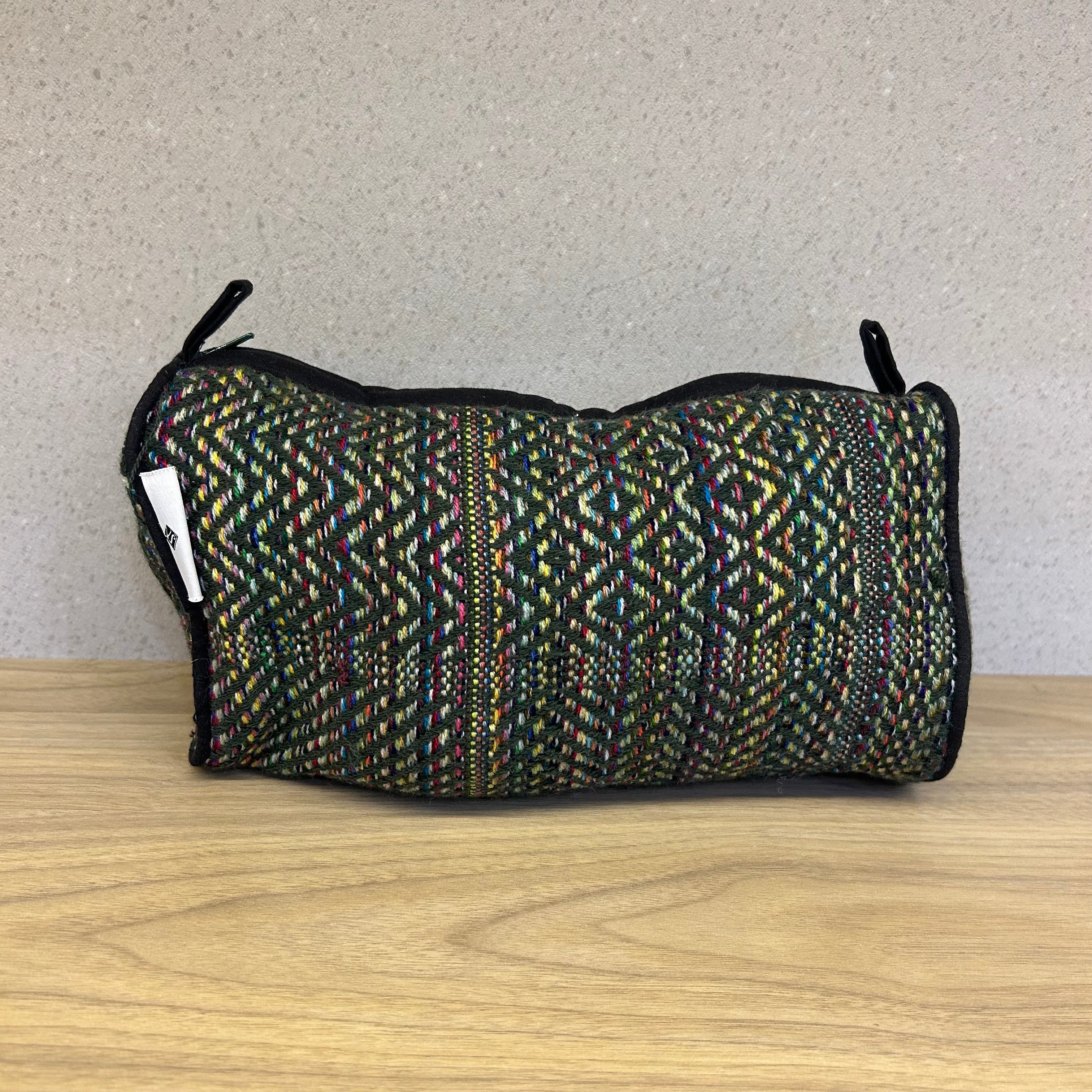 Sadyaska Black Cotton Large Size Woven Wedding Jewelry Pouch / Cosmetic / Make Up Case Multifunction Storage 1 Pcs Product