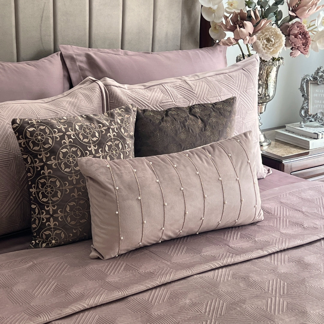 Sadyaska Bonito Onion Pink Velvet 1 Pcs Bedspread