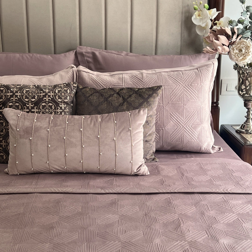 Sadyaska Bonito Onion Pink Velvet Trousseau Set 10 Pcs Product