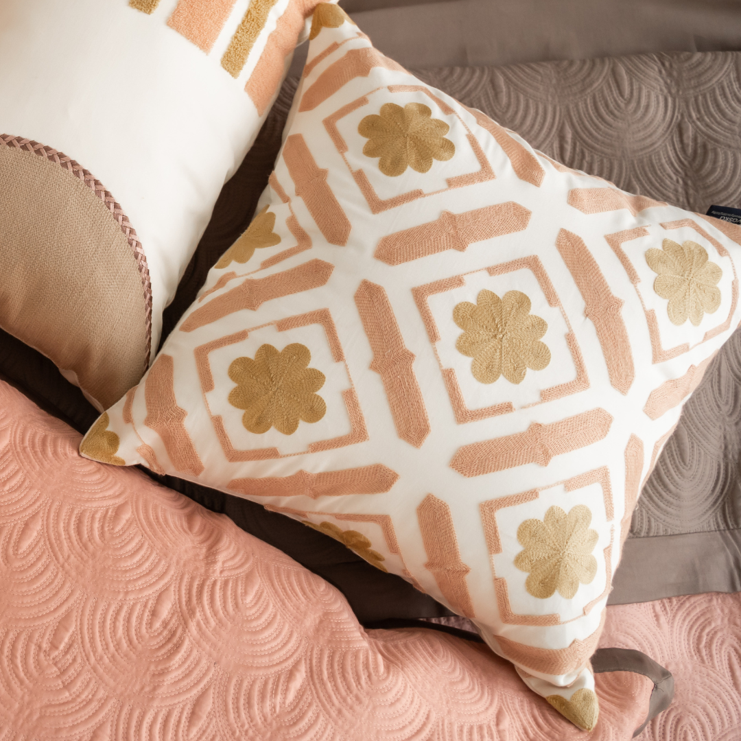 Sadyaska Candy Land Coral and Taupe Kids 10 Pcs Bedding Set