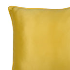 Maspar Solid Polyester Satin Cushion Cover Yellow