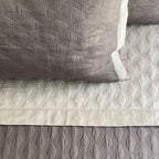 Sadyaska Beige & Khaki Chrysler Reversible 1 Pcs Bedspread