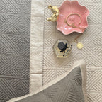 Sadyaska Beige & Olive Grey Cubist Reversible 1 Pcs Bedspread