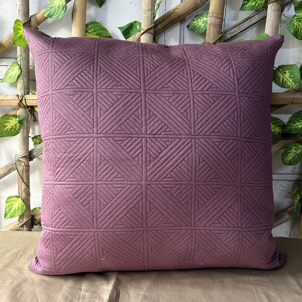 Sadyaska Cubist Mauve Quilted Cotton 1 Pcs Euro Sham