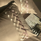 Sadyaska Candace Mocha Embroidered s (Set of 2) 1 Pcs Pillow Cover