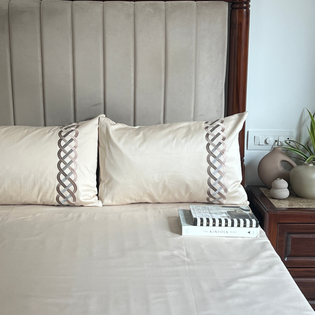 Sadyaska Candace Oats Beige Dreams 1 Pcs Bedsheet