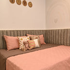 Sadyaska Candy Land Coral and Taupe Kids 10 Pcs Bedding Set