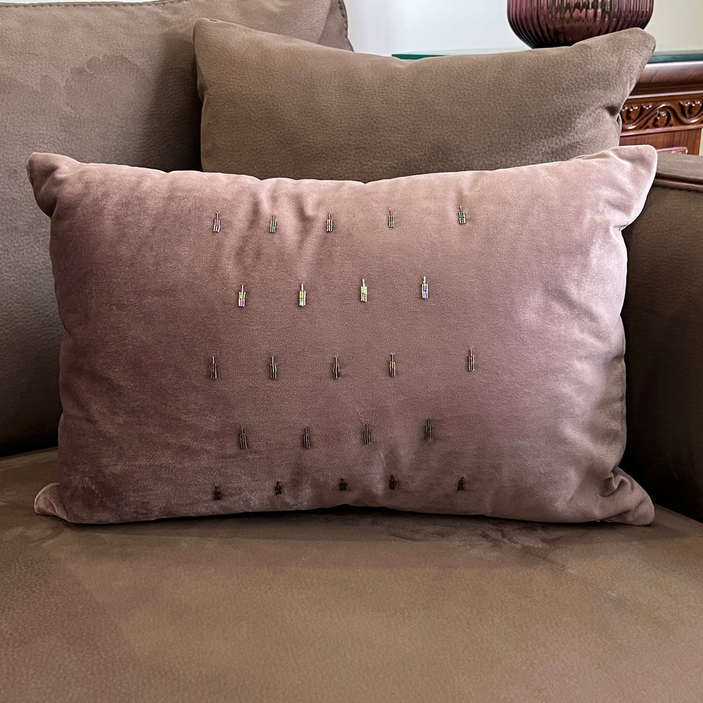 Sadyaska Decorative Chandelier Lilac Velvet 12x18 1 Pcs Cushion Cover