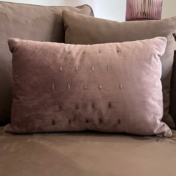 Sadyaska Decorative Chandelier Lilac Velvet 12x18 1 Pcs Cushion Cover