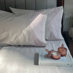Sadyaska Chantilly Almond Beige Embroidered Lace Set 1 Pcs Bedsheet