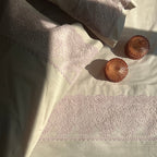 Sadyaska Chantilly Almond Beige Embroidered Lace Set 1 Pcs Bedsheet