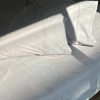 Sadyaska Chantilly Silver Embroidered Lace Set 1 Pcs Bedsheet