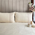 Sadyaska 600TC Cotton Checkers Beige Beyond Set 1 Pcs Bedsheet