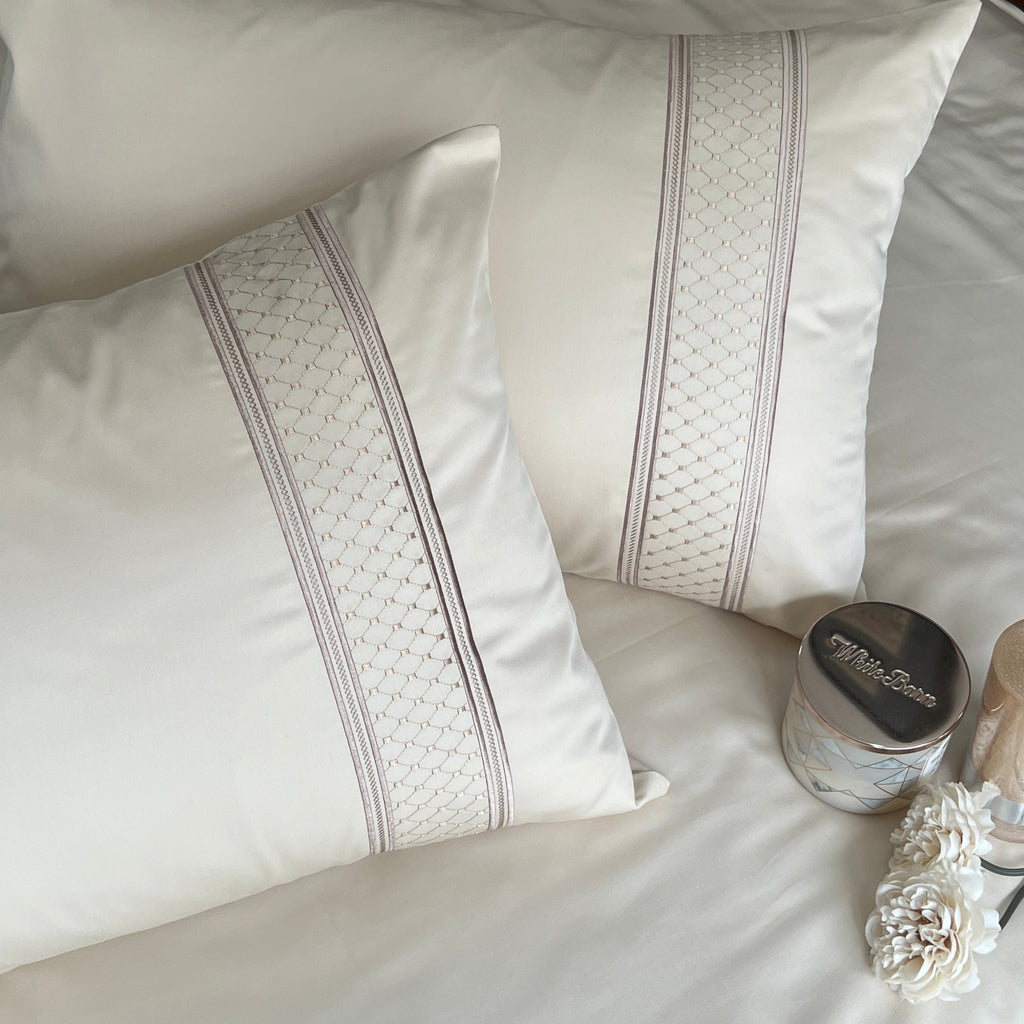 Sadyaska 600TC Cotton Checkers Beige Beyond Set 1 Pcs Bedsheet