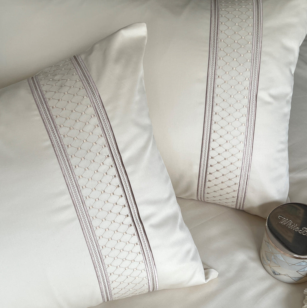 Sadyaska 600TC Cotton Checkers Beige Beyond Set 1 Pcs Bedsheet