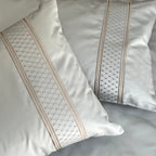Sadyaska 600TC Cotton Checkers Pearl Grey Beyond Set 1 Pcs Bedsheet