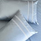 Sadyaska 600TC Cotton Checkers Sea Blue Beyond Set 1 Pcs Bedsheet