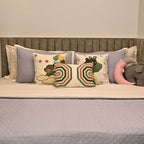 Sadyaska Cloud Dreams Smoke Blue and Ivory Kids 10 Pcs Bedding Set