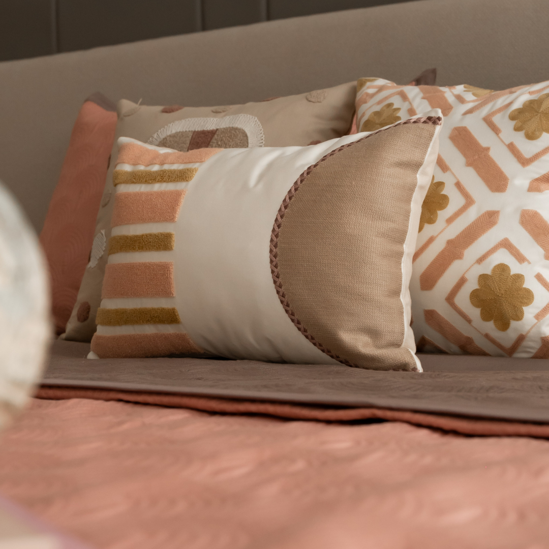 Sadyaska Candy Land Coral and Taupe Kids 10 Pcs Bedding Set