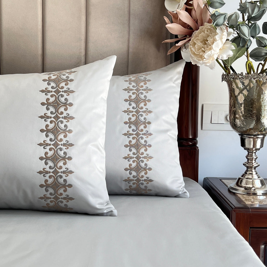 Sadyaska 600TC Cotton Crown Pearl Grey Beyond Set 1 Pcs Bedsheet