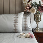 Sadyaska 600TC Cotton Crown Platinum Beyond Set 1 Pcs Bedsheet