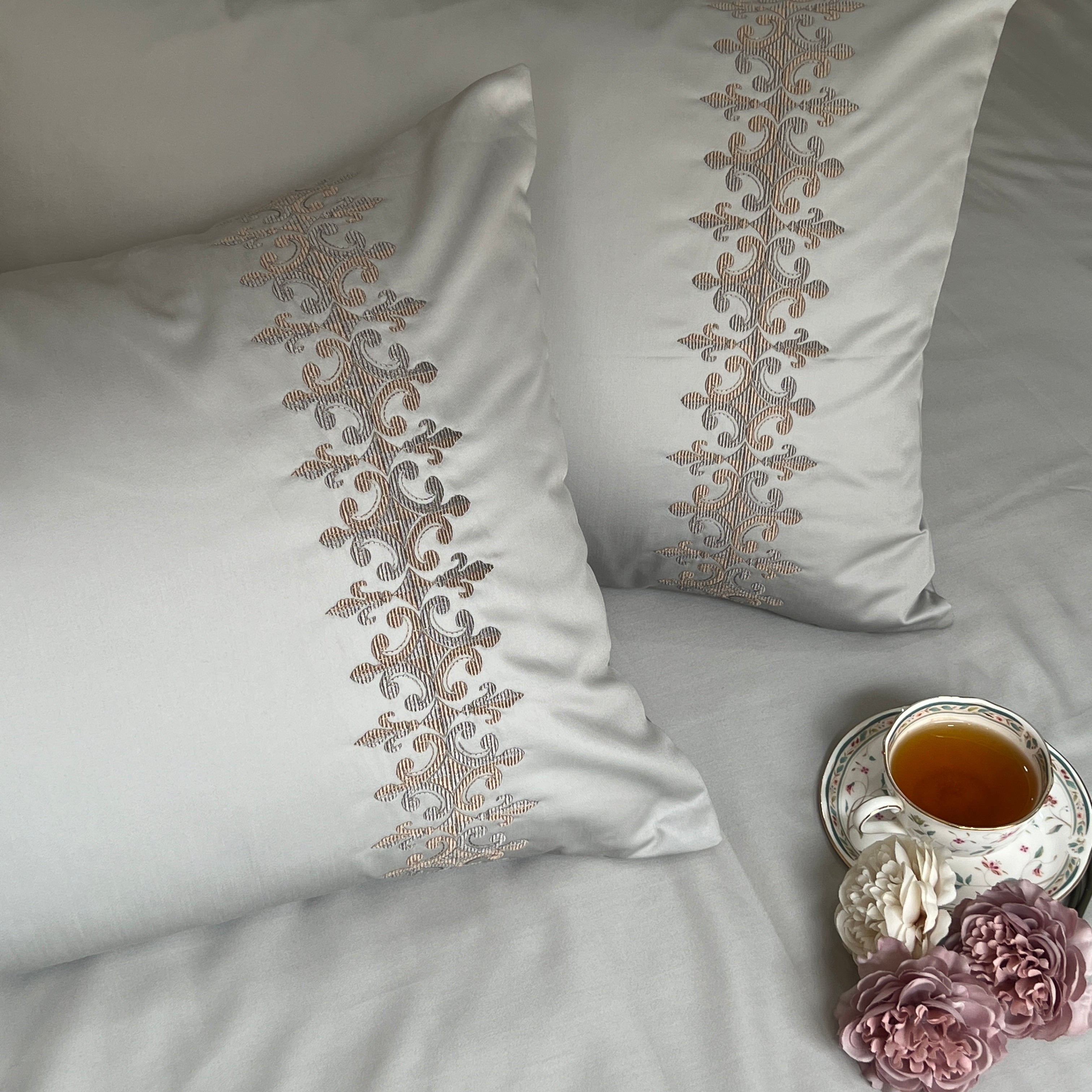 Sadyaska 600TC Cotton Crown Platinum Beyond Set 1 Pcs Bedsheet