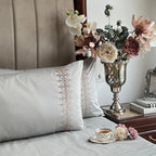 Sadyaska 600TC Cotton Crown Platinum Beyond Set 1 Pcs Bedsheet