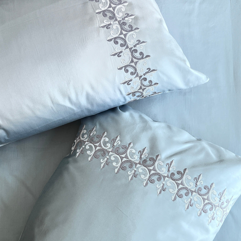 Sadyaska 600TC Cotton Crown Sea Blue Beyond Set 1 Pcs Bedsheet