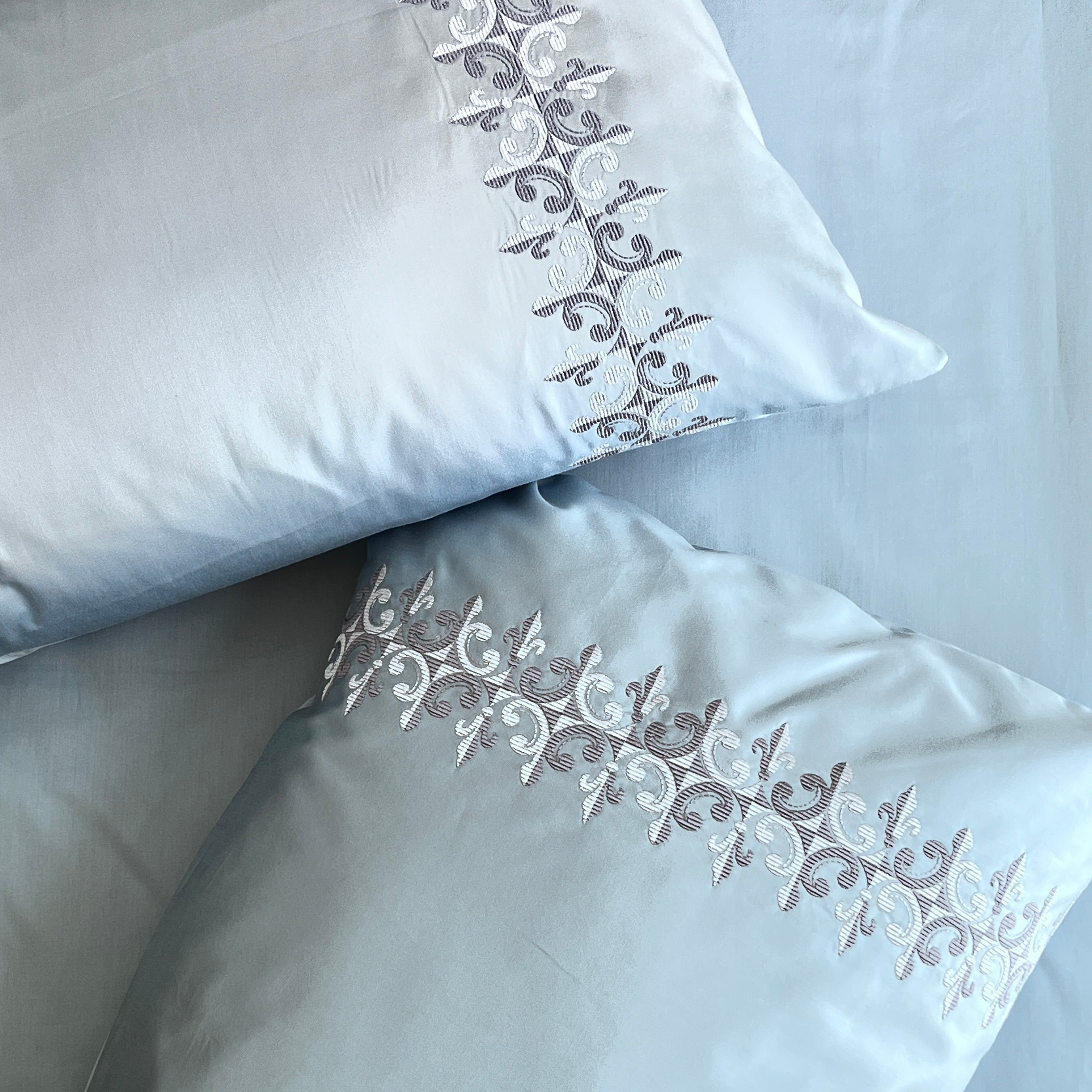 Sadyaska 600TC Cotton Crown Sea Blue Beyond Set 1 Pcs Bedsheet