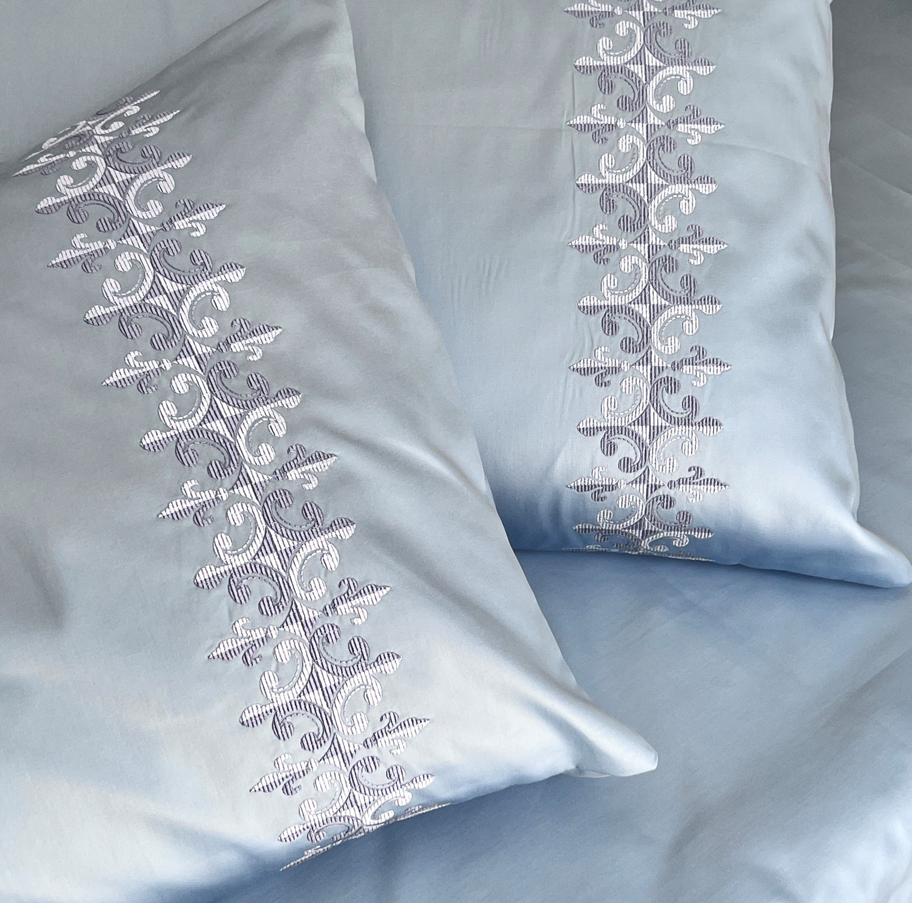 Sadyaska 600TC Cotton Crown Sea Blue Beyond Set 1 Pcs Bedsheet