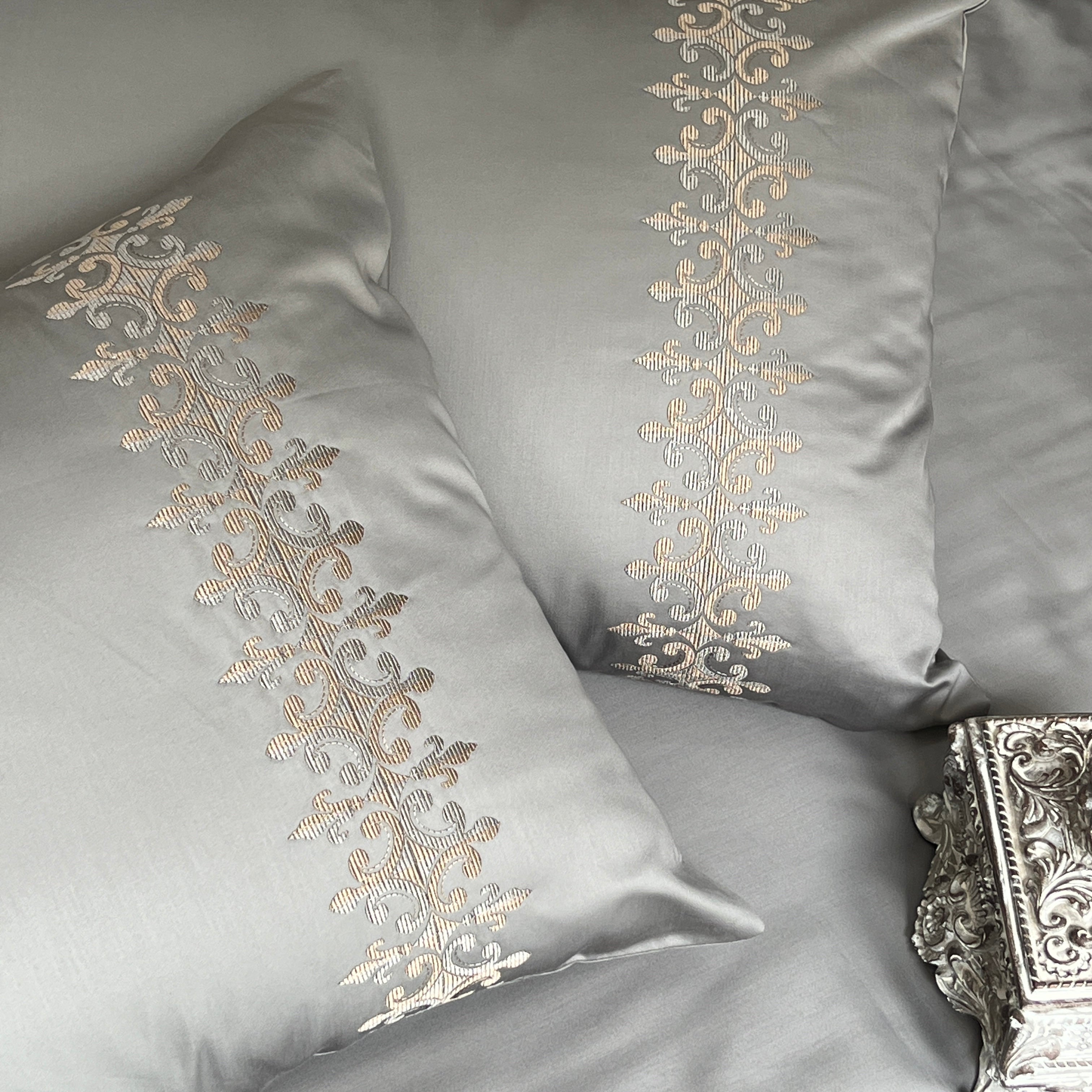 Sadyaska 600TC Cotton Crown Steel Grey Beyond Set 1 Pcs Bedsheet