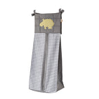 Little Maspar Printed Hippo Print Diaper Stacker Bag Yellow