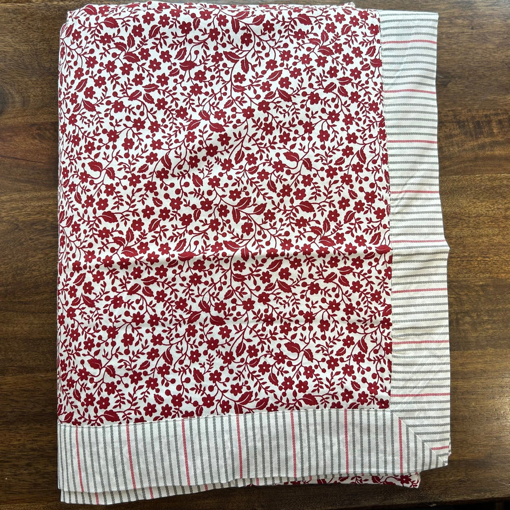 Sadyaska Double Bed Red Printed Premium Pure Cotton Reversible 1 Pcs Dohar