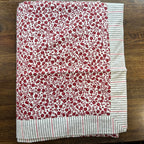 Sadyaska Double Bed Red Printed Premium Pure Cotton Reversible 1 Pcs Dohar