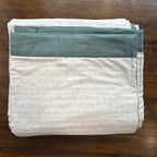 Sadyaska Double Bed Teal Printed Premium Pure Cotton Reversible 1 Pcs Dohar