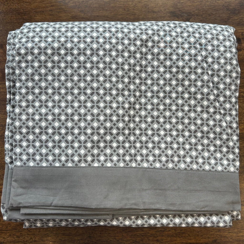 Sadyaska Single Bed Grey Printed Premium Pure Cotton Reversible 1 Pcs Dohar