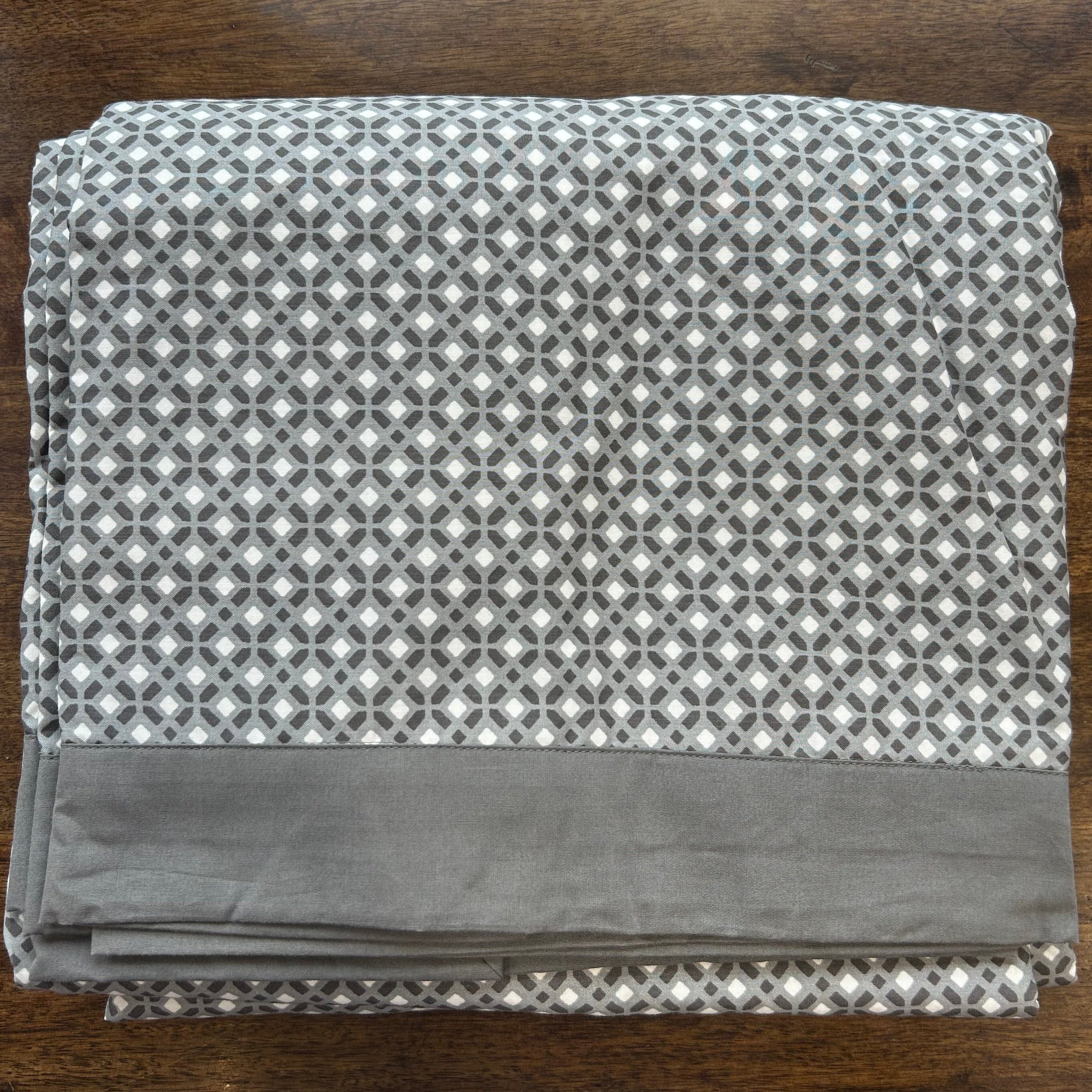 Sadyaska Single Bed Grey Printed Premium Pure Cotton Reversible 1 Pcs Dohar