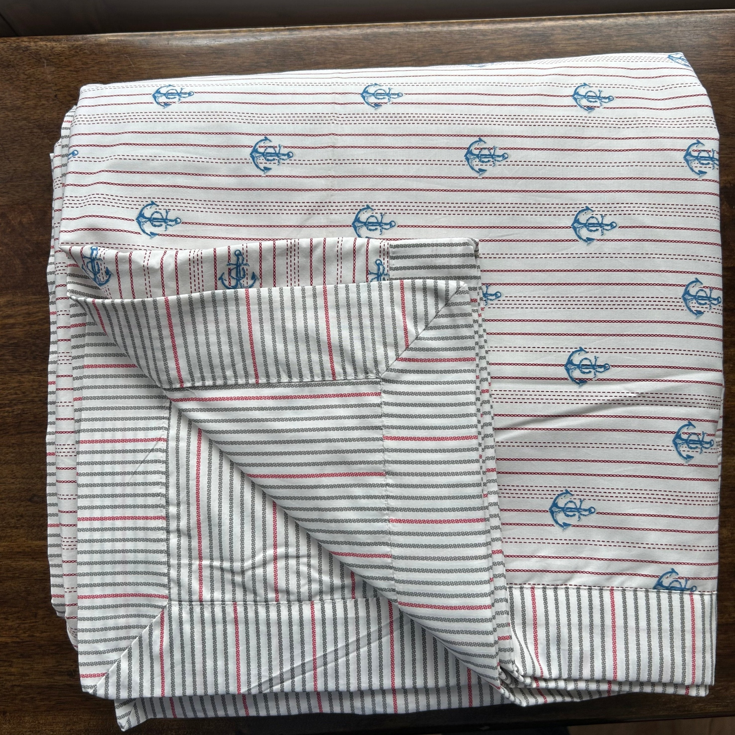 Sadyaska Double Bed Multi Color Printed Premium Pure Cotton Reversible 1 Pcs Dohar
