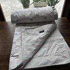 Sadyaska Double Bed Multi Color Printed Premium Pure Cotton Reversible 1 Pcs Dohar