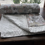 Sadyaska Single Bed Multi Color Floral Printed Premium Pure Cotton Reversible 1 Pcs Dohar