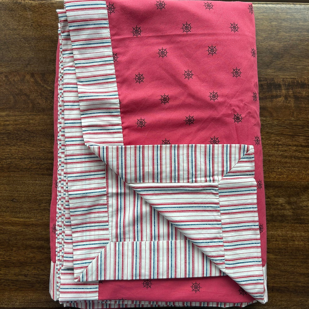 Sadyaska Double Bed Pink Printed Premium Pure Cotton Reversible 1 Pcs Dohar