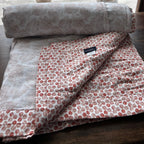 Sadyaska Single Bed Orange Printed Premium Pure Cotton Reversible 1 Pcs Dohar