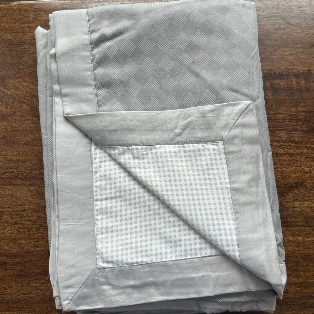 Sadyaska Single Bed Grey Printed Premium Pure Cotton Reversible 1 Pcs Dohar