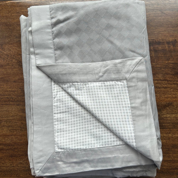 Sadyaska Single Bed Grey Printed Premium Pure Cotton Reversible 1 Pcs Dohar