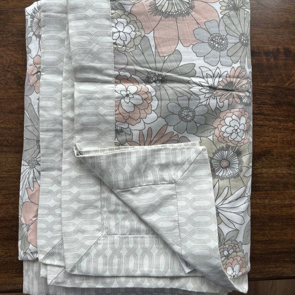 Sadyaska Double Bed Multi Color Floral Printed Premium Pure Cotton Reversible 1 Pcs Dohar