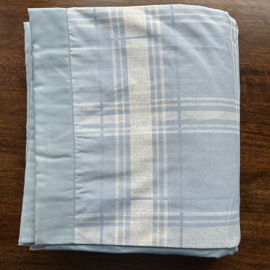 Sadyaska Double Bed Blue and White Printed Premium Pure Cotton Reversible 1 Pcs Dohar