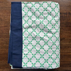 Sadyaska Double Bed Green and Blue Floral Printed Premium Pure Cotton Reversible 1 Pcs Dohar