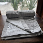 Sadyaska Double Bed Grey Printed Premium Pure Cotton Reversible 1 Pcs Dohar
