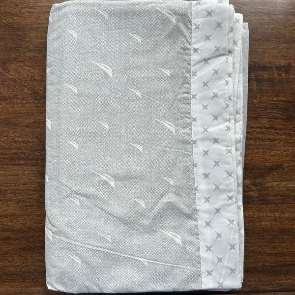 Sadyaska Double Bed Grey Printed Premium Pure Cotton Reversible 1 Pcs Dohar
