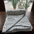Sadyaska Double Bed Multi Color Floral Printed Premium Pure Cotton Reversible 1 Pcs Dohar